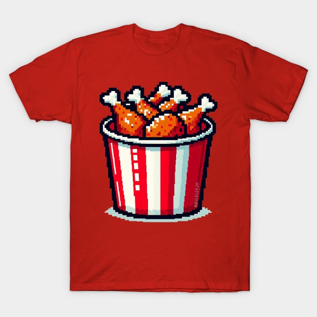 Chicken Bucket T-Shirt by Sketchy